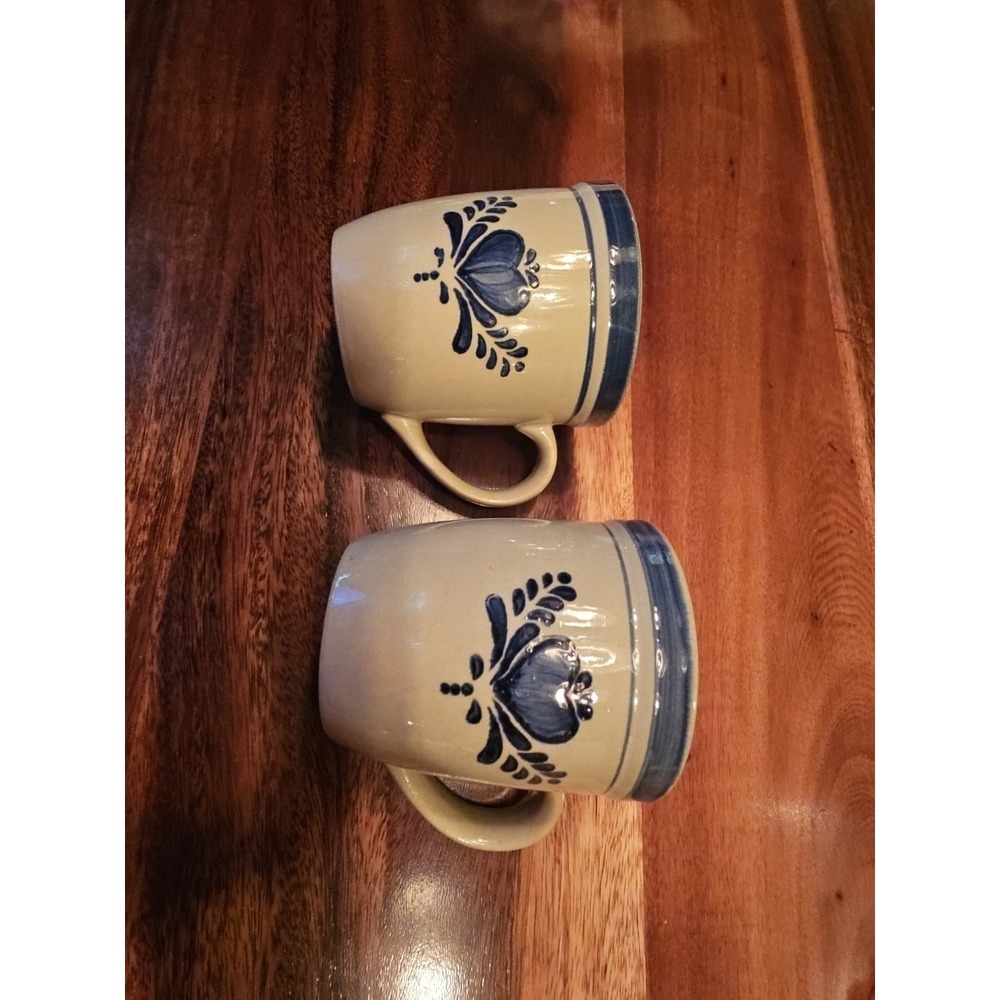 2 Salt Glaze Stoneware Home Sweet Home Coffee Mugs